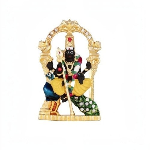 Black Face Murugan With Peacock
