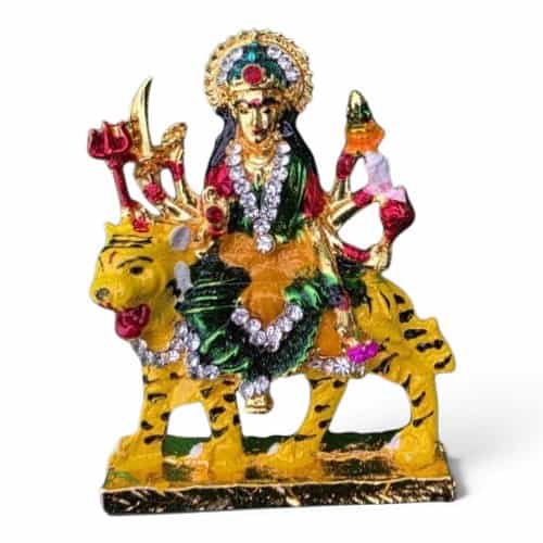 Durga Statue Sitting On Lion