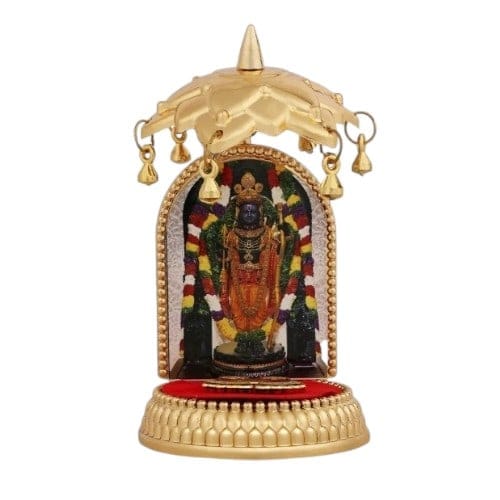 Car Stand - Ayodhi Ramar Photo Padham With Umberlla - 4.5 Inch