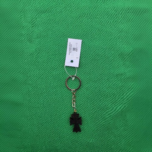 Ebony-Karungali Wooden Key Chain-Cross