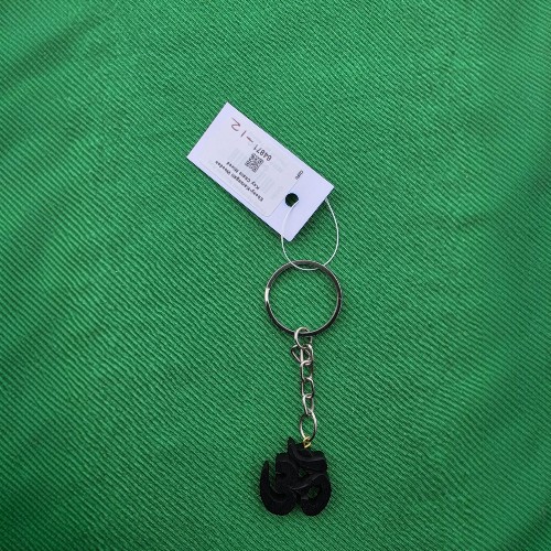 Ebony-Karungali Wooden Key Chain-Om