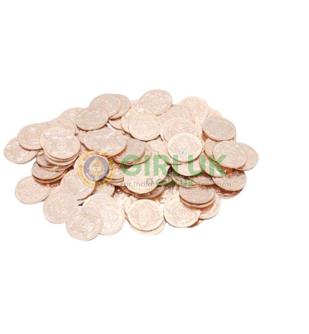 Kubera Lakshmi coins with box - Copper