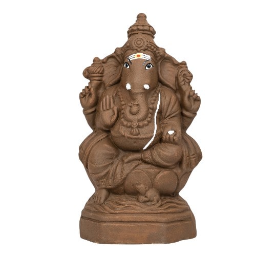 Ganapathi Kamalar - Clay - 10 Inch - Right Trunk