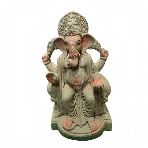 MH Ganapathy Elegant - Clay - 14 Inch - Right Trunk