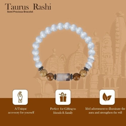 Semi Precious Bracelet - Taurus Rashi