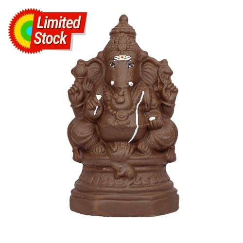 Ganapati Gundu - Clay - 10.5 Inch Right Trunk