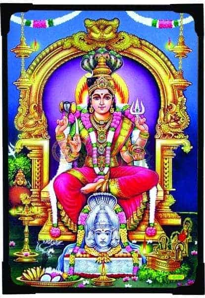 Mari Amman Picture - 6 x 4 inch