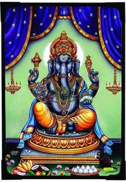 Ganapati Picture - 6 x 4 inches