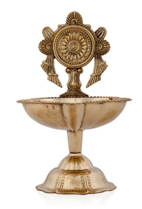 Chakra Lamp No 1 - Brass - 3.5 Inch - 60 Gms
