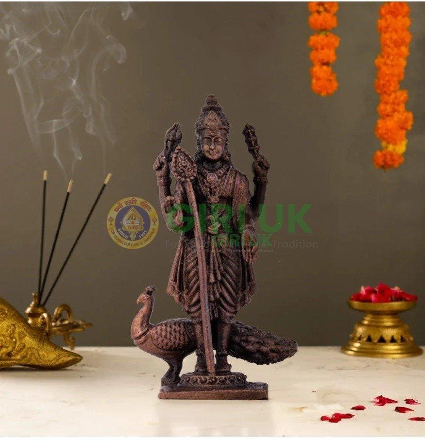 Peacock Murugar - Copper - 2.75 Inch - 85 Gms