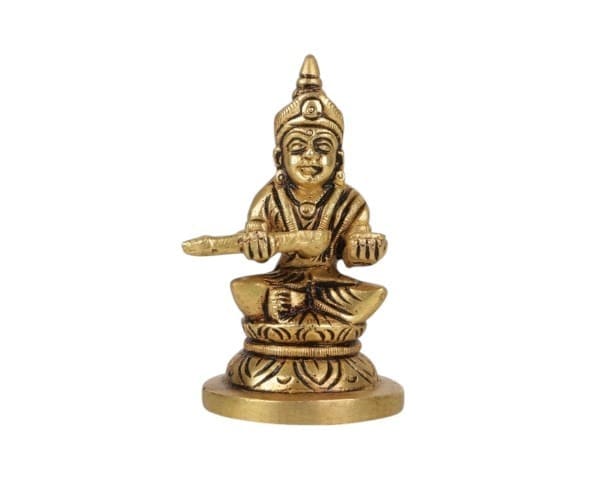 Annapoorni Round - Brass AF - 3 Inch - 220 Gms