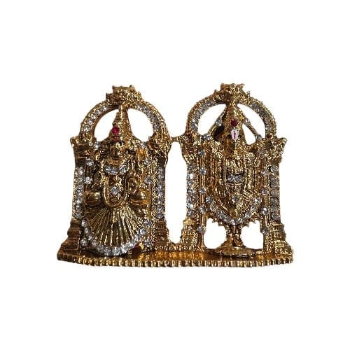 Balaji Thayar - Gold Antique - Stone - ST2617 - 3 Inch