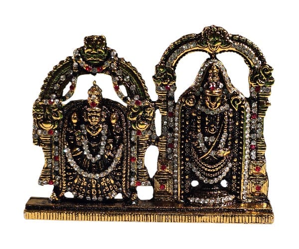 Balaji Thayar - Gold Antique - Stone - ST2617 - 3 Inch