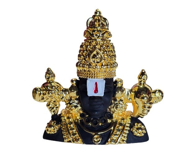 Balaji Bust Black - Gold - ST1709 - 3 Inch