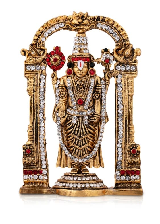 Balaji - Gold Antique - Stone - ST2048 - 3.5 Inch