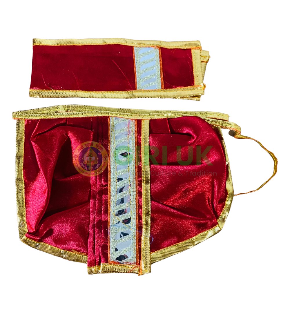 Traditional Dhoti (Panchakacham) for Deities – 6 inch