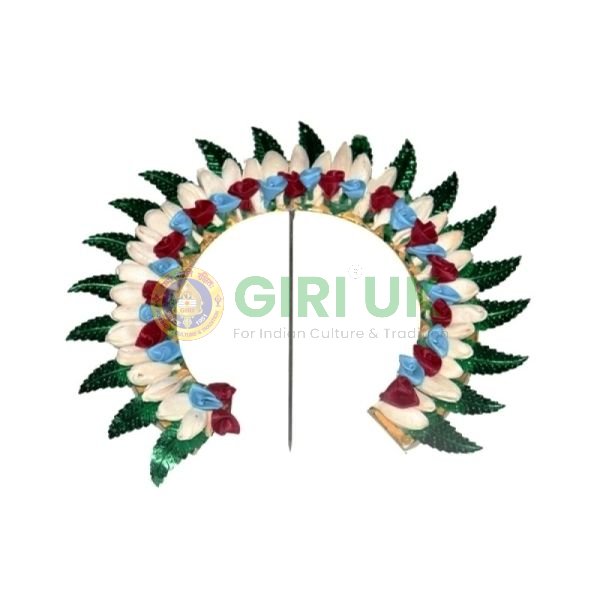 6.5” Medium Floral Arch/Gajra/Hair Barrette for Varalakshmi