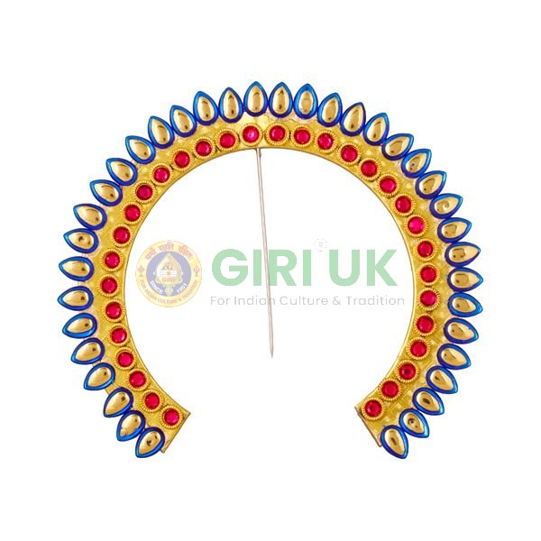 7.5” Large Multicoloured stone Arch/Gajra/Hair Barrette for Varalakshmi