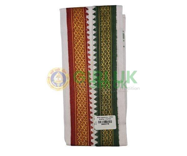 White Angavastra – Cotton Mayilkan 3 Muzham