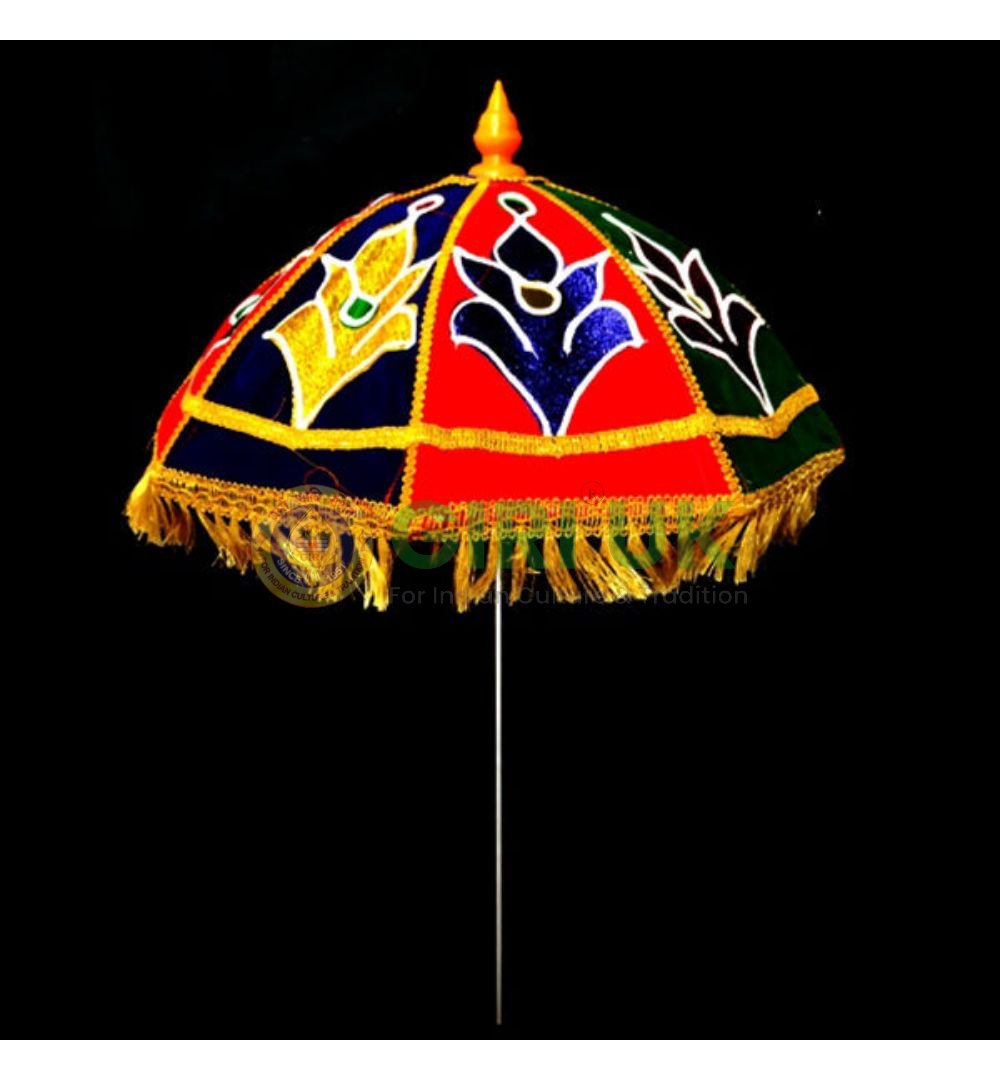 Velvet Temple Umbrella -9 Inch