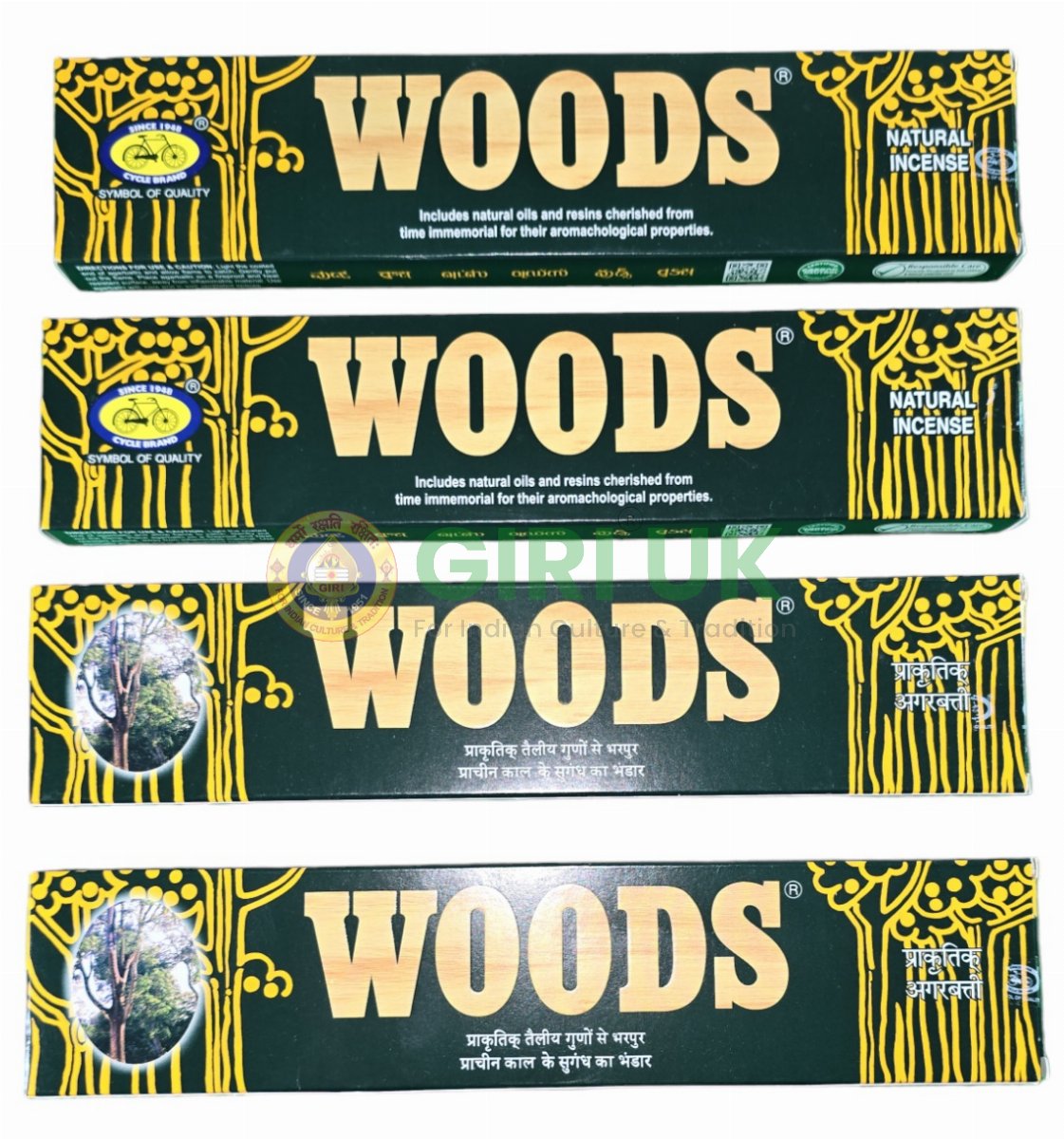 Cycle Woods Incense Sticks (Agarbati)-(Pack of 4)