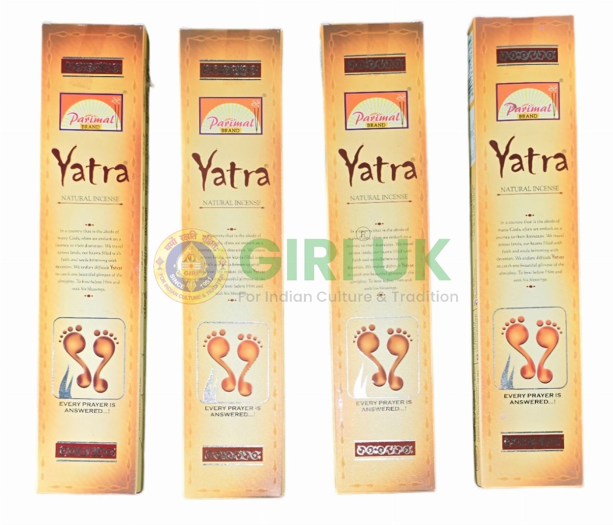 Parimal Yatra Natural Incense - 18 Pcs-(Pack of 4)