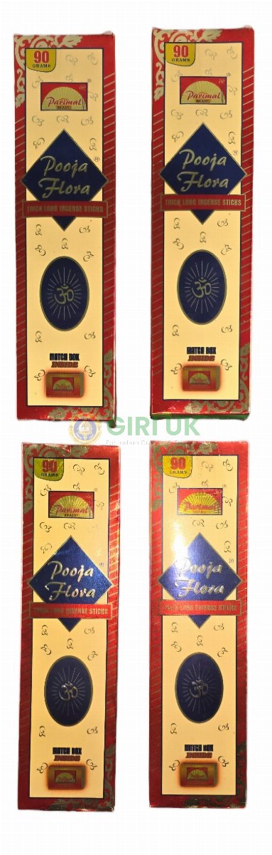 Parimal Pooja Flora Incense Sticks (Agarbati)-(Pack of 4)