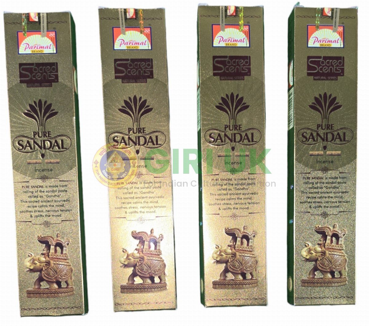 Parimal Pure Sandal Incense - 28 Gms-(Pack of 4)