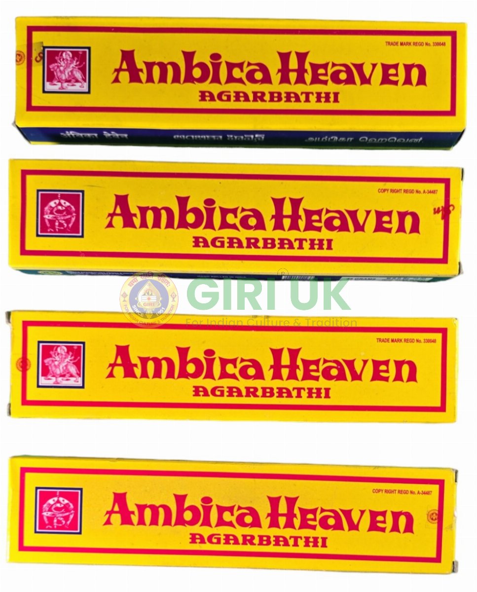 Ambica Heaven Premium Incense Sticks (Agarbati)-(Pack of 4)