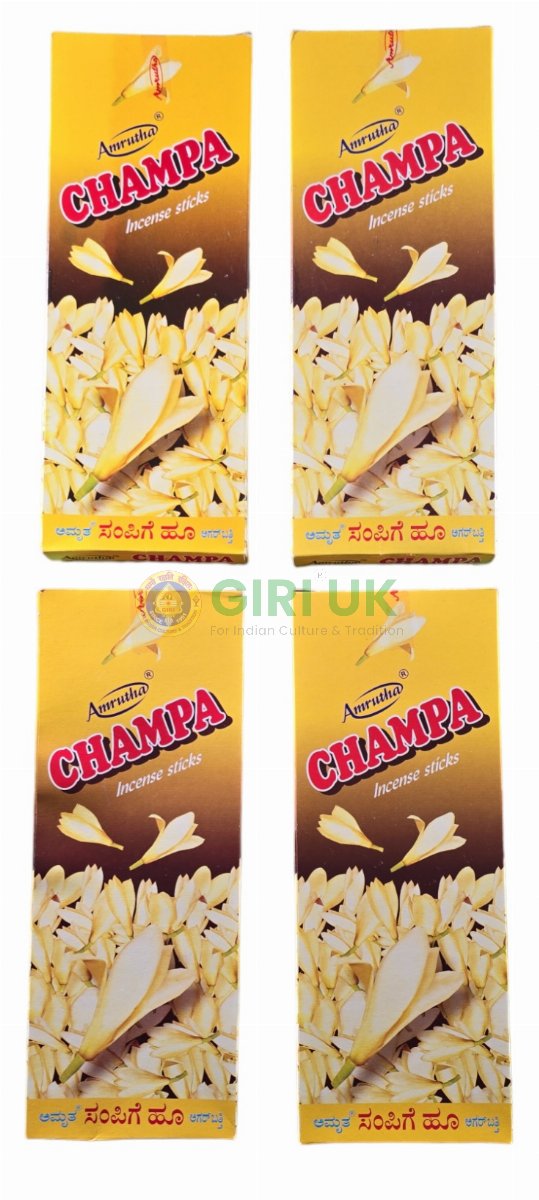 Amrutha Champa Incense Sticks (Agarbati)-(Pack of 4)