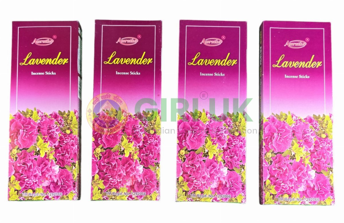 Amrutha Lavender Incense - 90 Gms-(Pack of 4)