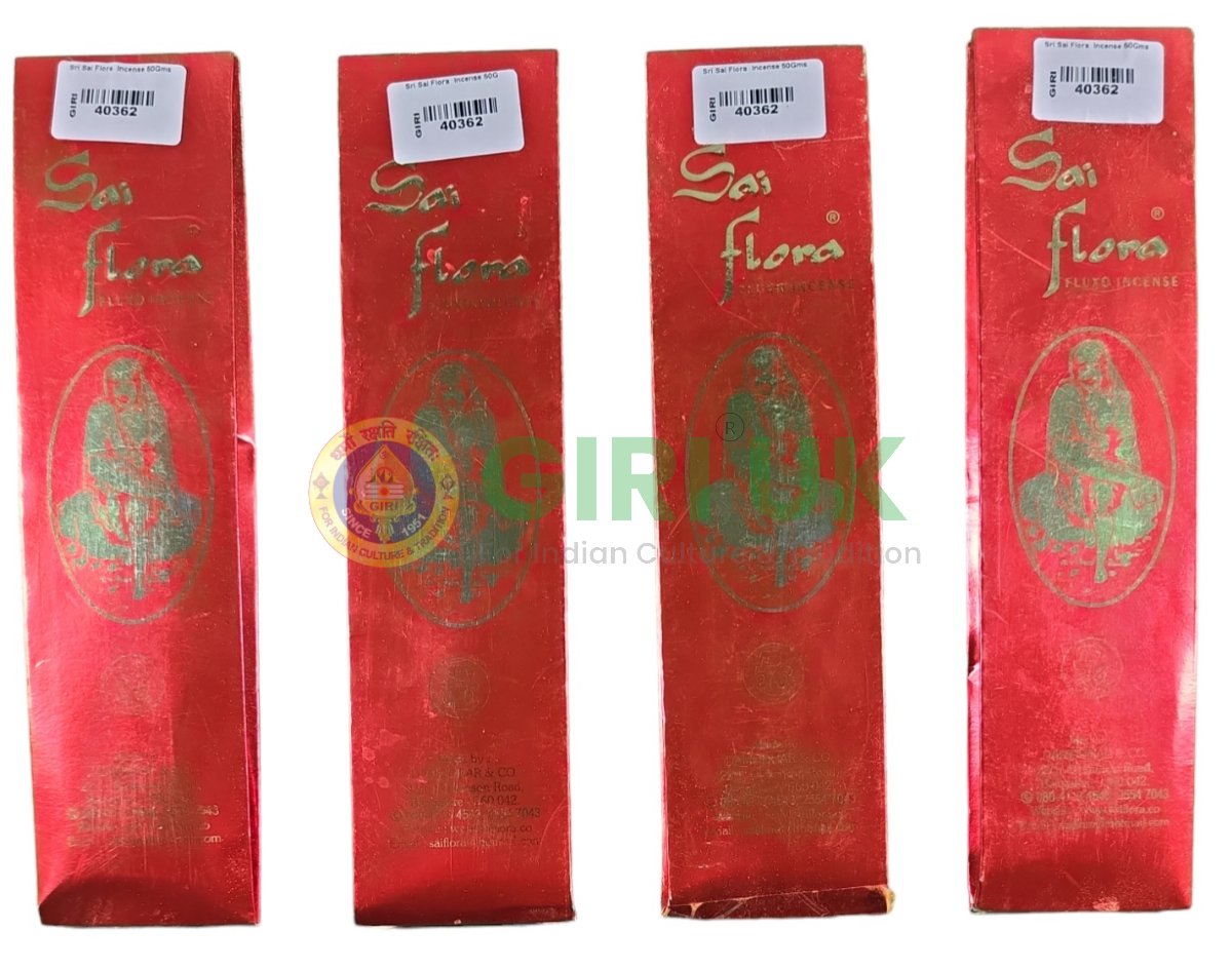 Sri Sai Flora Incense Sticks (Agarbati)-(Pack of 4)