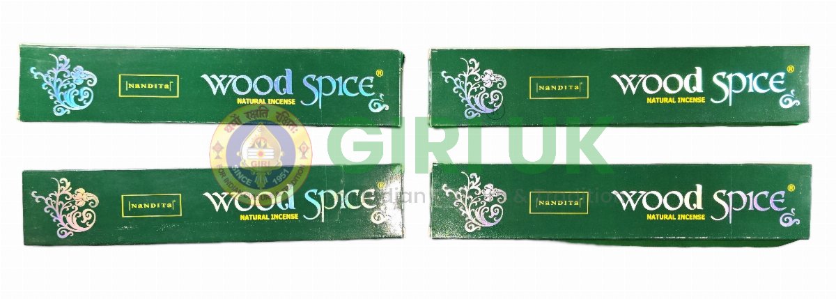 Nandita Wood Spice Incense Sticks (Agarbati)-(Pack of 4)