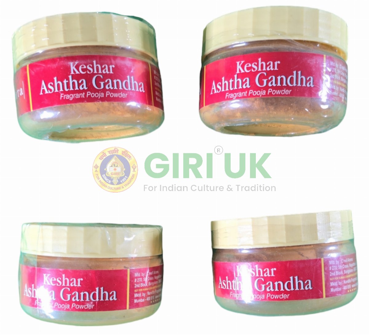 Nandita Keshar Astagandha Powder 50 Gms-(Pack of 4)