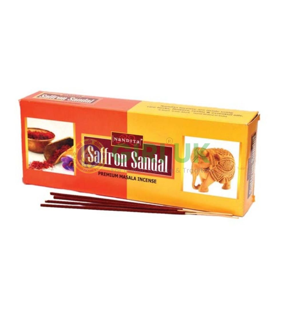 Nandita Saffron-Sandal Incense Sticks (Agarbati)