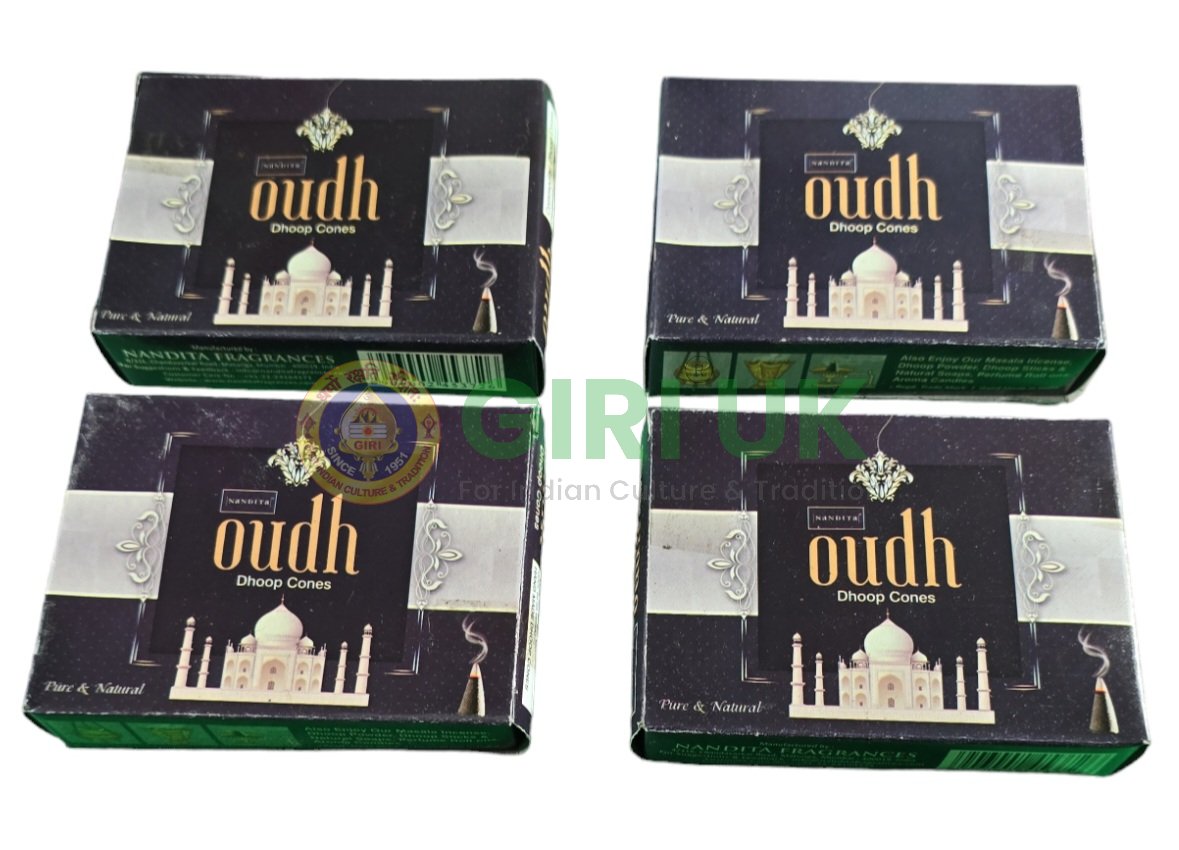 Nandita Oudh Incense cones (Dhoop) - 10pcs-(Pack of 4)