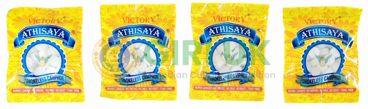 Athisaya Smokeless Karpuram (Camphor) - 40g-(Pack of 4)