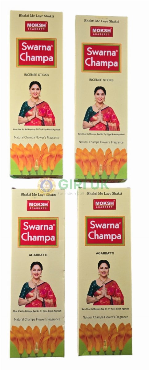 Moksha Swarna Champa Incense Sticks 90 Gms-(Pack of 4)