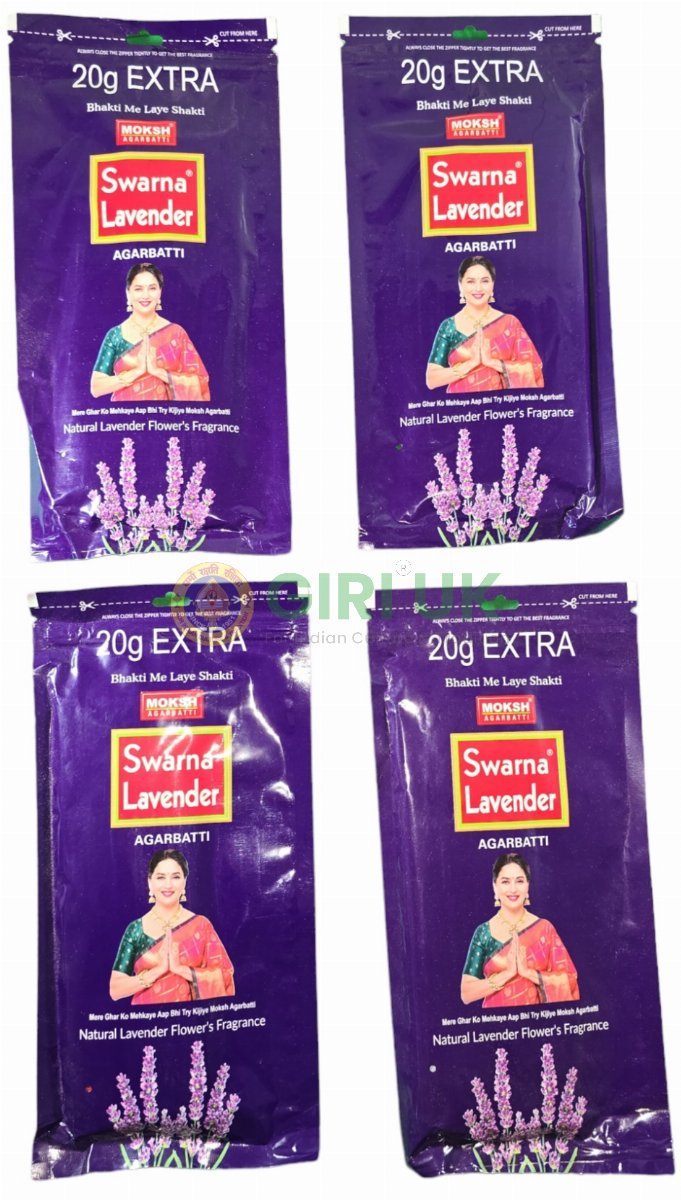 Moksh Lavender Incense Sticks (Agarbati)-(Pack of 4)