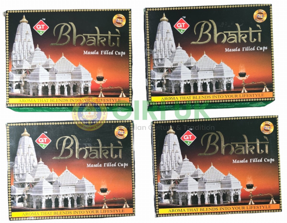 GT Bhakti Masala Sambrani (Incense) - 12 Pcs-(Pack of 4)