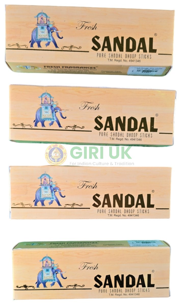 Fresh Sandalwood Incense (Dhoop) - 10pcs-(Pack of 4)