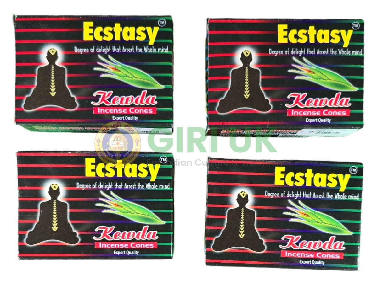 Ecstasy Kewda Incense Cones 25Gms (Pack of 4)