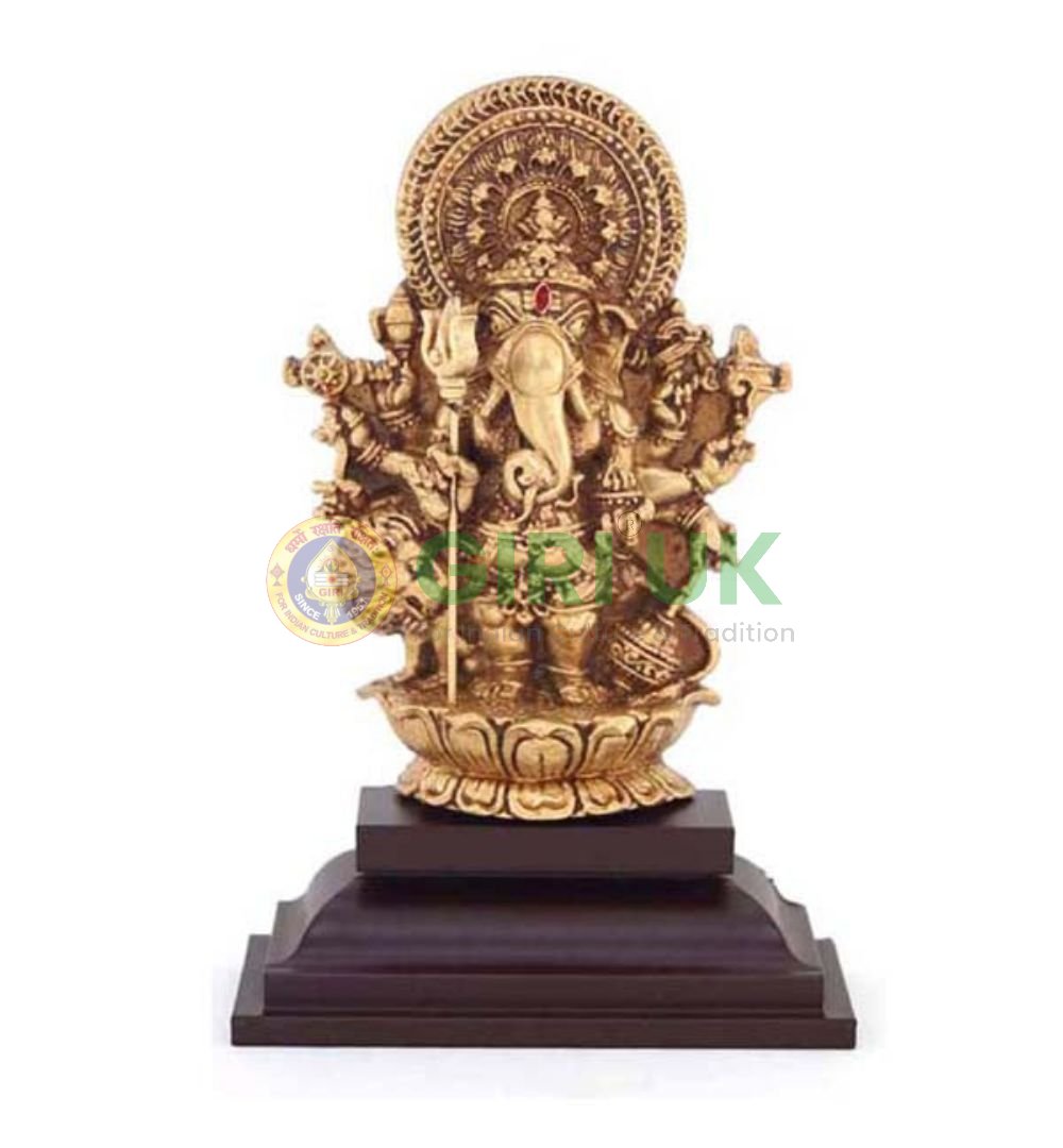 Shubhadristhi Ganapati idol - Fibre - 5 inch