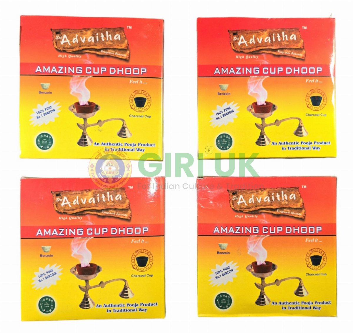 Advaitha Dhoop Cups-(Pack of 4)