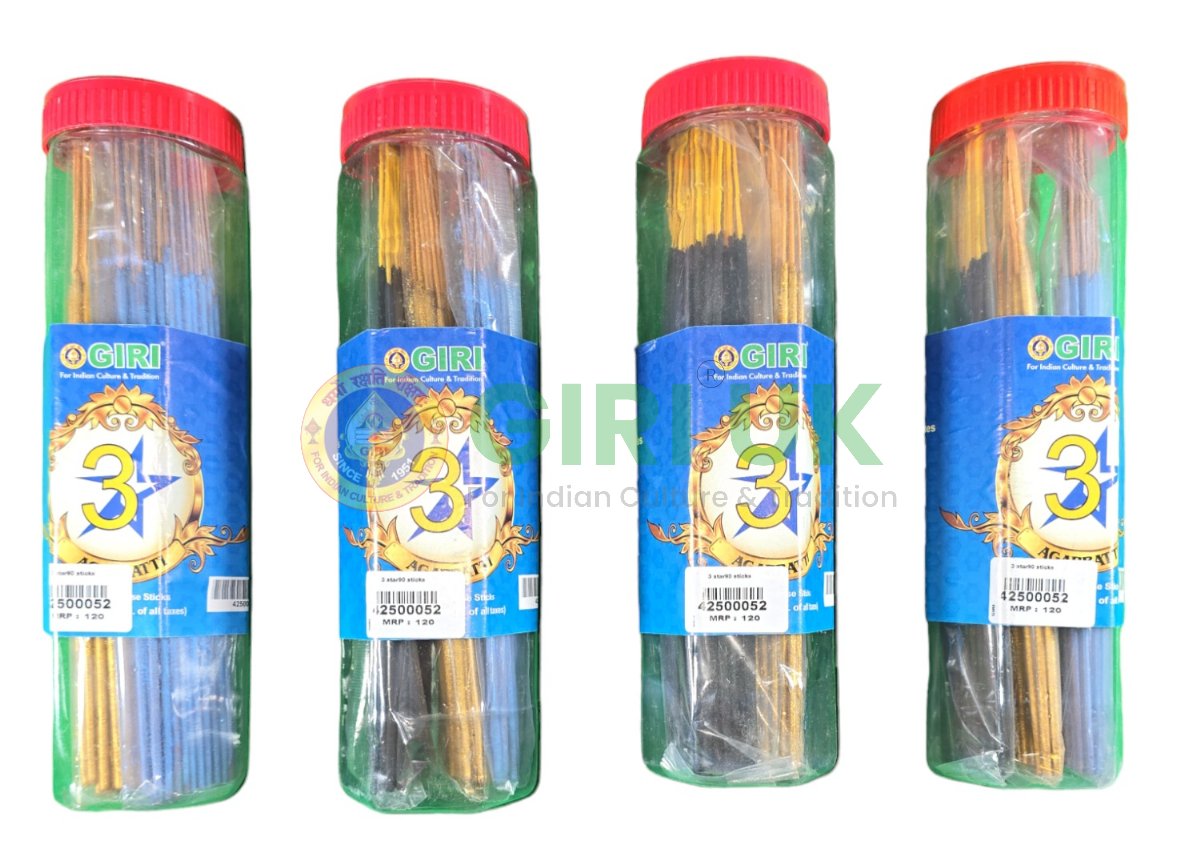 Premium 3* Incense Sticks (Agarbati)-(Pack of 4)