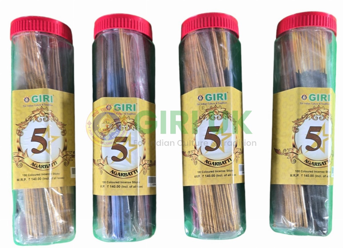 Premium 5* Incense Sticks (Agarbati)-(Pack of 4)