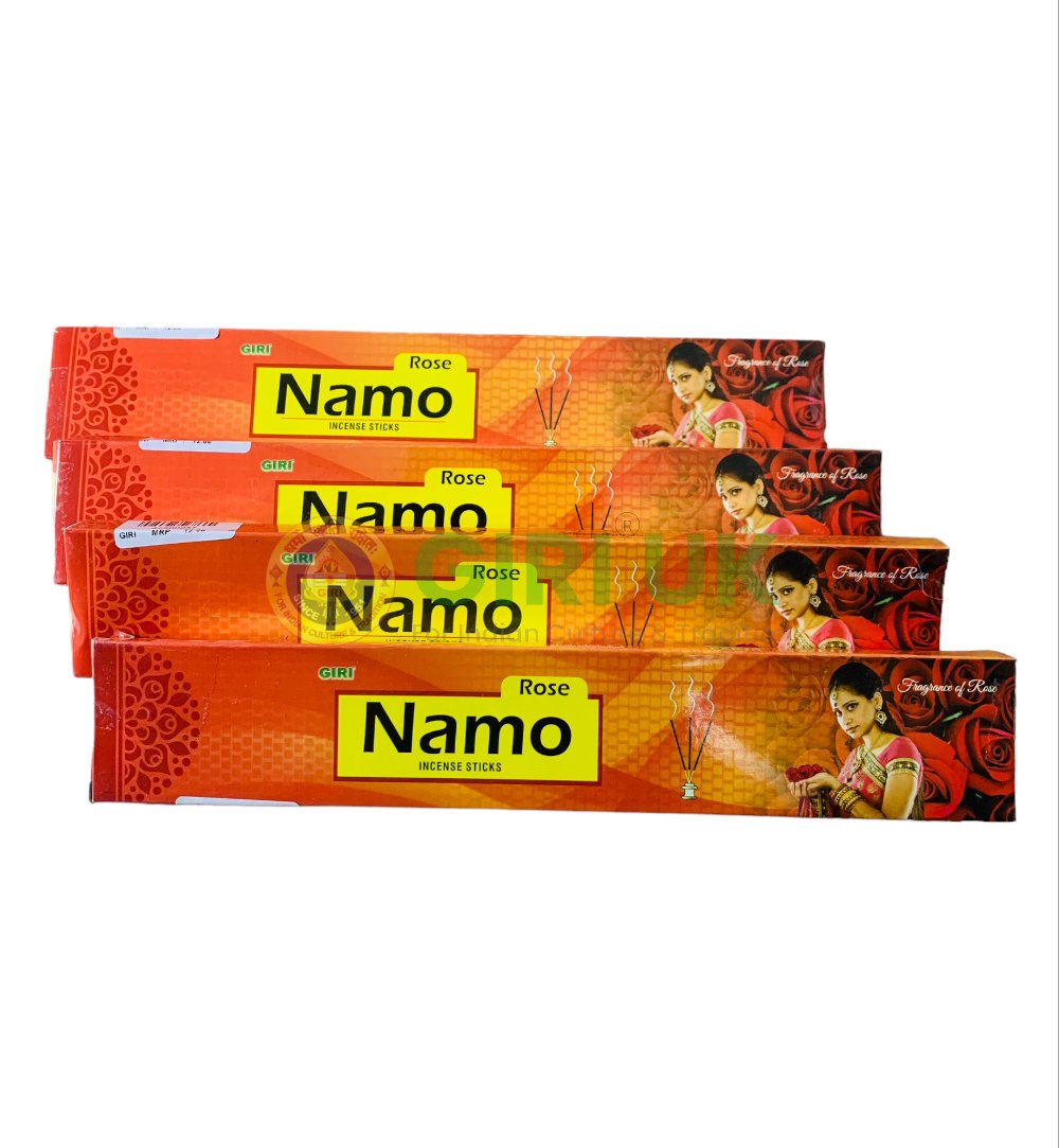 Namo Rose Incense Sticks (Agarbati) - 4 x 10