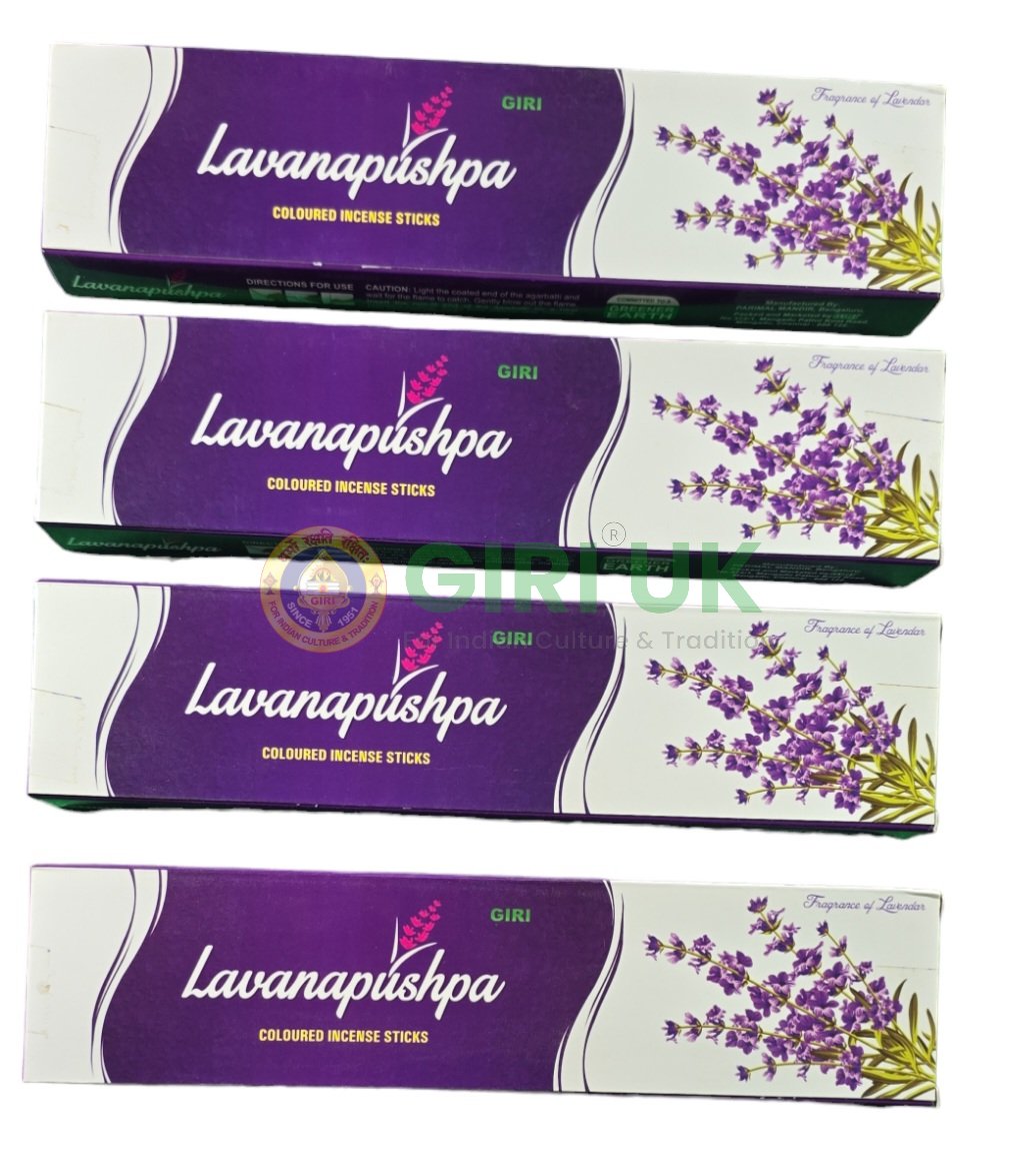 Lavanapushpa Lavender Incense Sticks (Agarbati)-(Pack of 4)