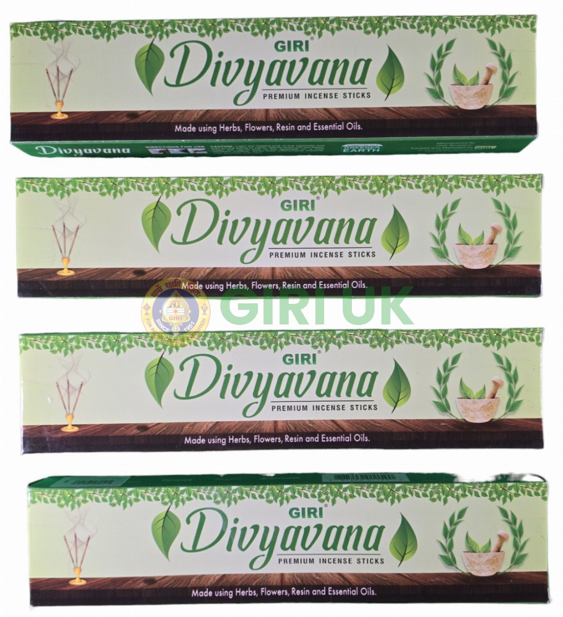 Divyavana Incense Sticks (Agarbati)-(Pack of 4)