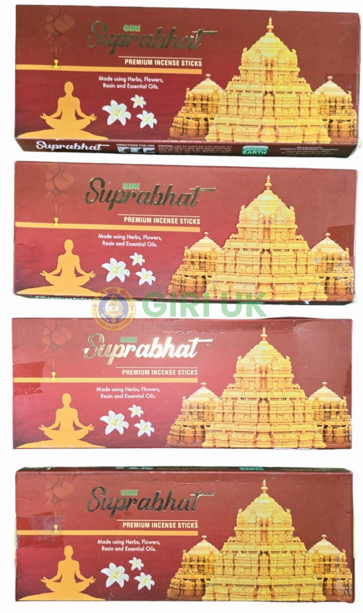 Suprabhat Incense Sticks (Agarbati)-(Pack of 4)